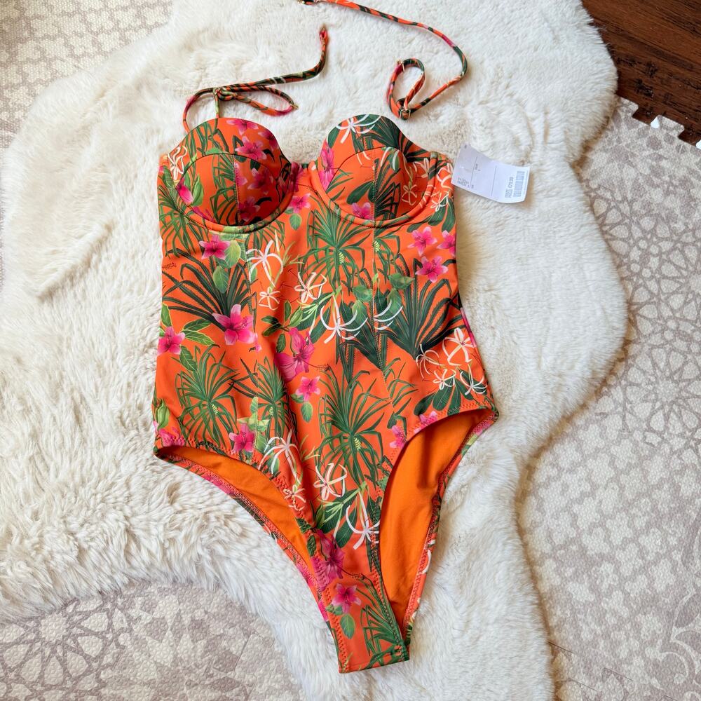 Tropical Floral One Piece Swimsuit